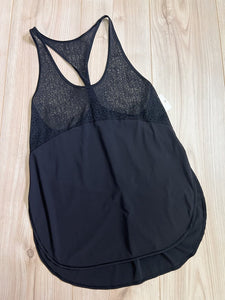 (6) Lululemon Black Mesh Tank Womens