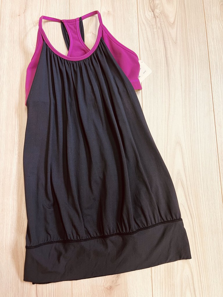 (4) Lululemon Purple Black Tank Womens