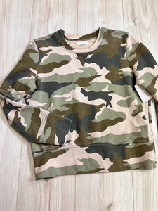 (M) Mile(s) Green Tan Crew Womens
