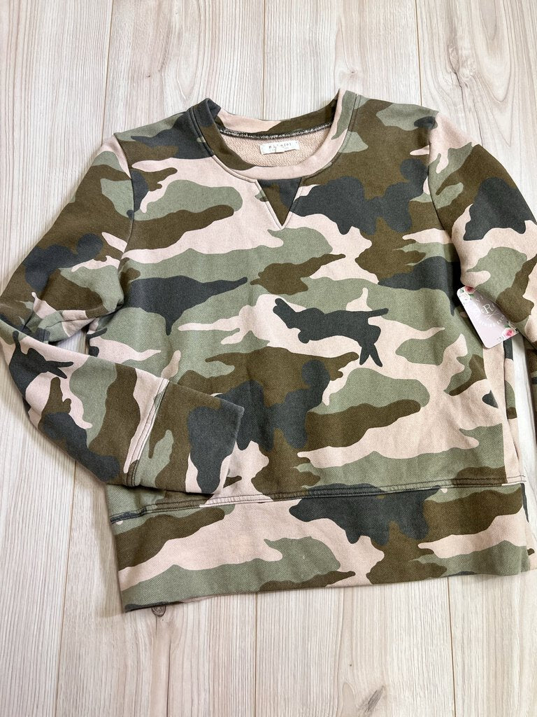 (M) Mile(s) Green Tan Crew Womens