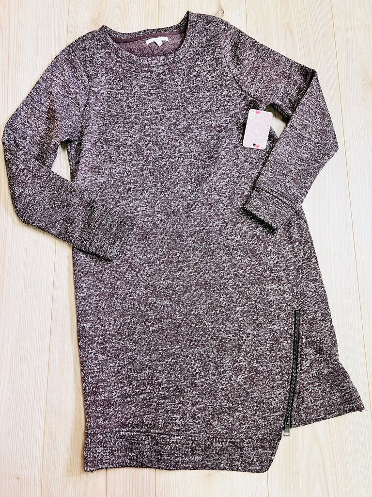 (M) Maurice's Maroon Heathered Dress
