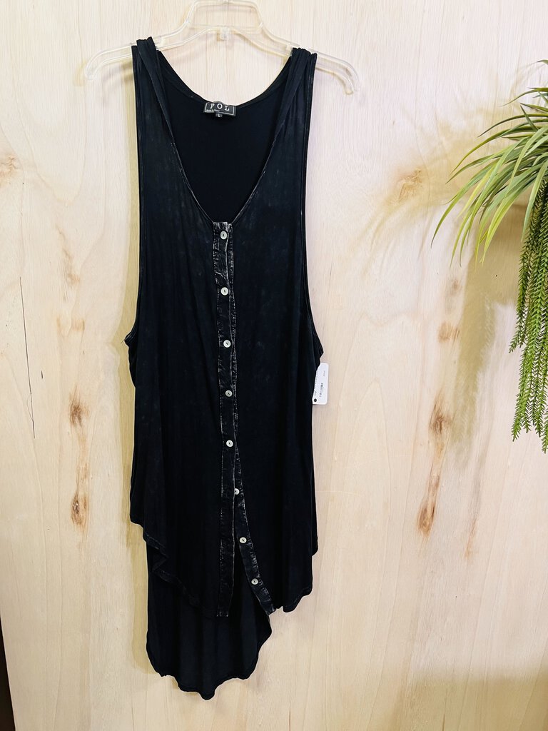 (L) POL Black Acid Wrap Womens