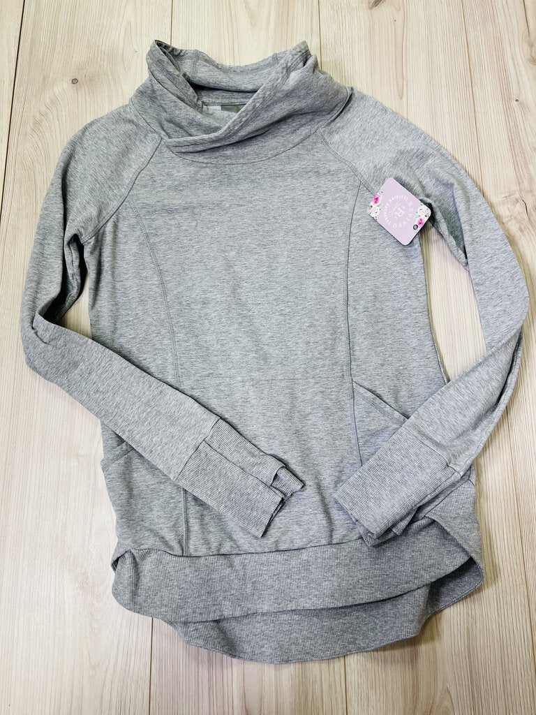 XS) Athleta Gray Cowl Neck PUllover