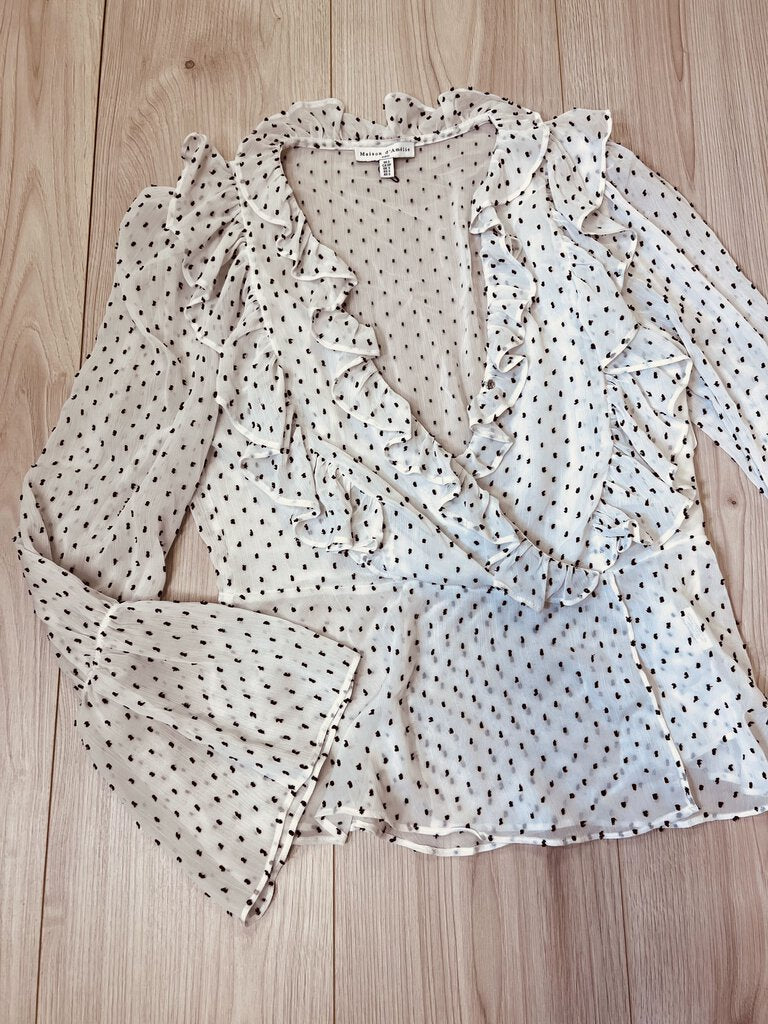 (S) Maison Swiss Dot Top Women's