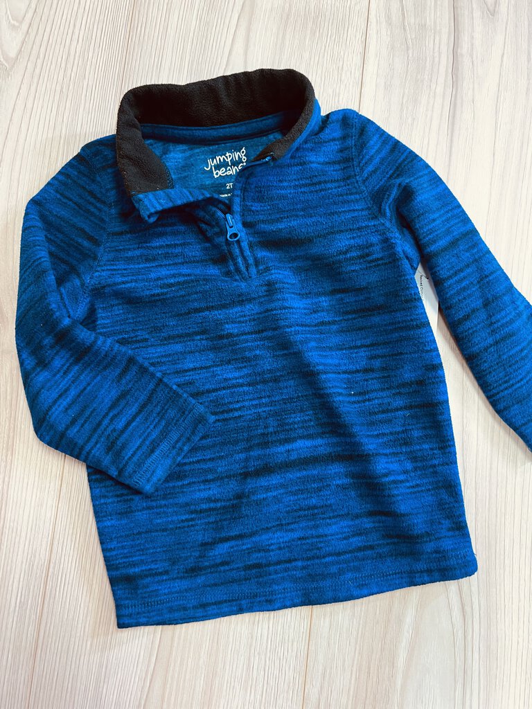 (2t) Jumping Beans Navy Heathered Pullover Boy's
