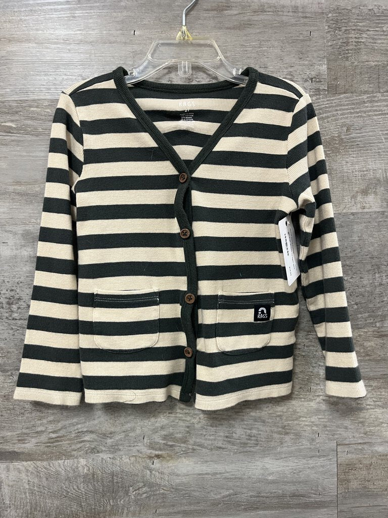(2t) Rags Striped Cardigan Girl's