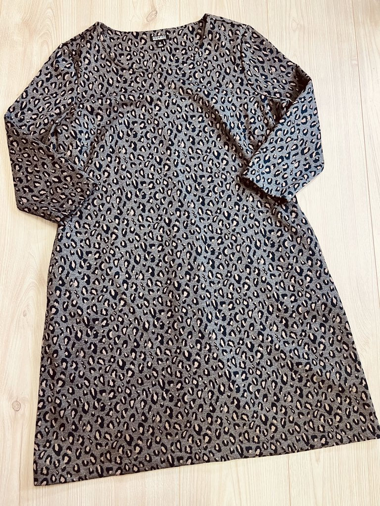 (XL) Nicole Miller Leopard Dress Women's