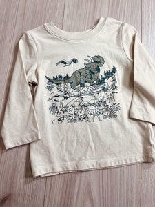 (18M) Cat & Jack Tan Dino LS Shirt Boys