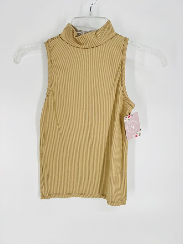 (S) One Step Up Ribbed Mock Neck Tank Womens