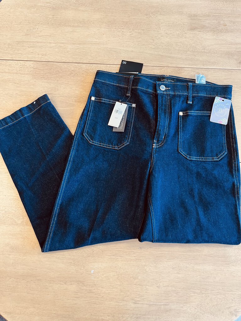 (30) Banana Republic Dark Wash Jeans Womens