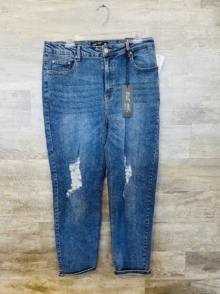 (11) Blue Age High Rise Boyfriend Jean