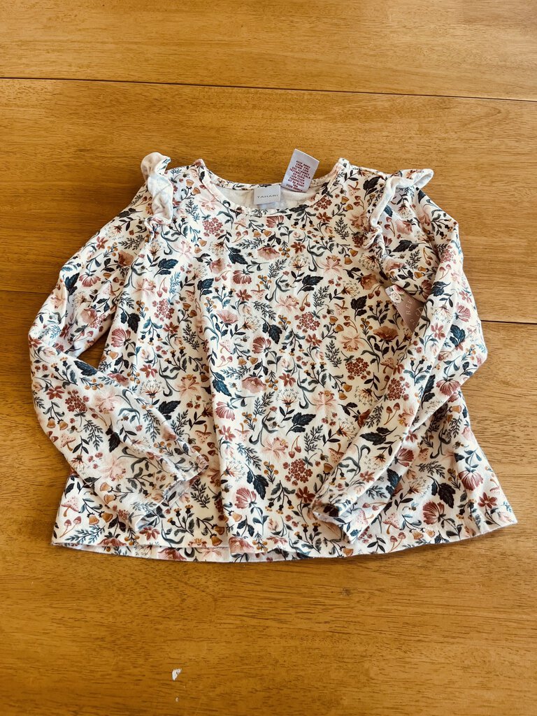 (5) Tahari Floral LS Tee Girl's