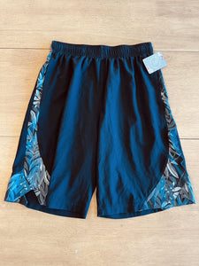 (small) Xersion Black Palm Print Basketball Shorts Men's