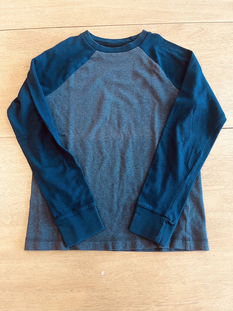 (Medium) Hawk Gray Navy Shirt Boy's
