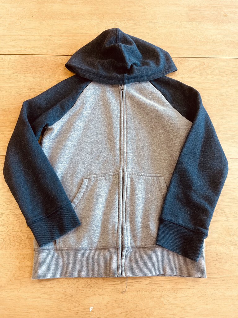 (8) Jumping Beans Grey Blue Zip Up Boys
