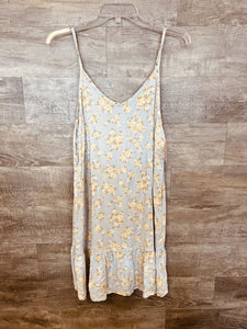 (XL) Wallflower Blue Yellow Floral Dress Womens