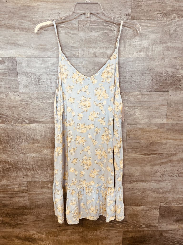 (XL) Wallflower Blue Yellow Floral Dress Womens