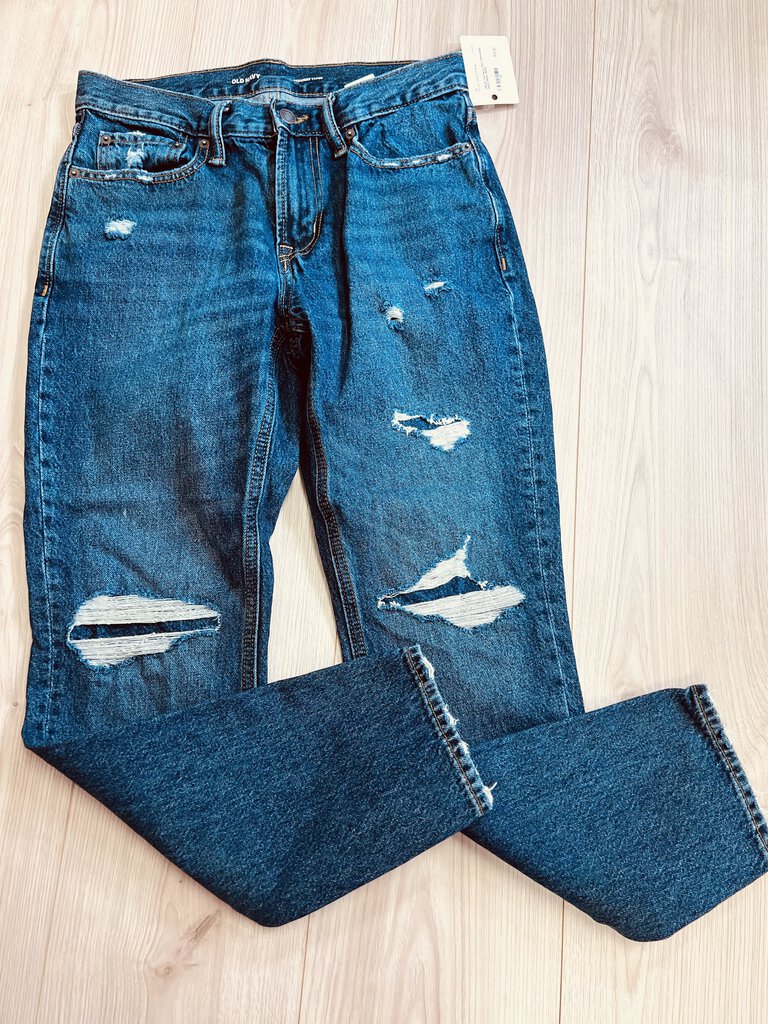 (29x32) Old Navy Dark Distressed Jeans Mens