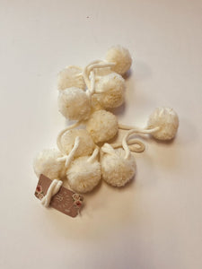 White Pom Pom Garland