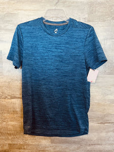 (Small) Blue Heathered Atletic Tee Men's