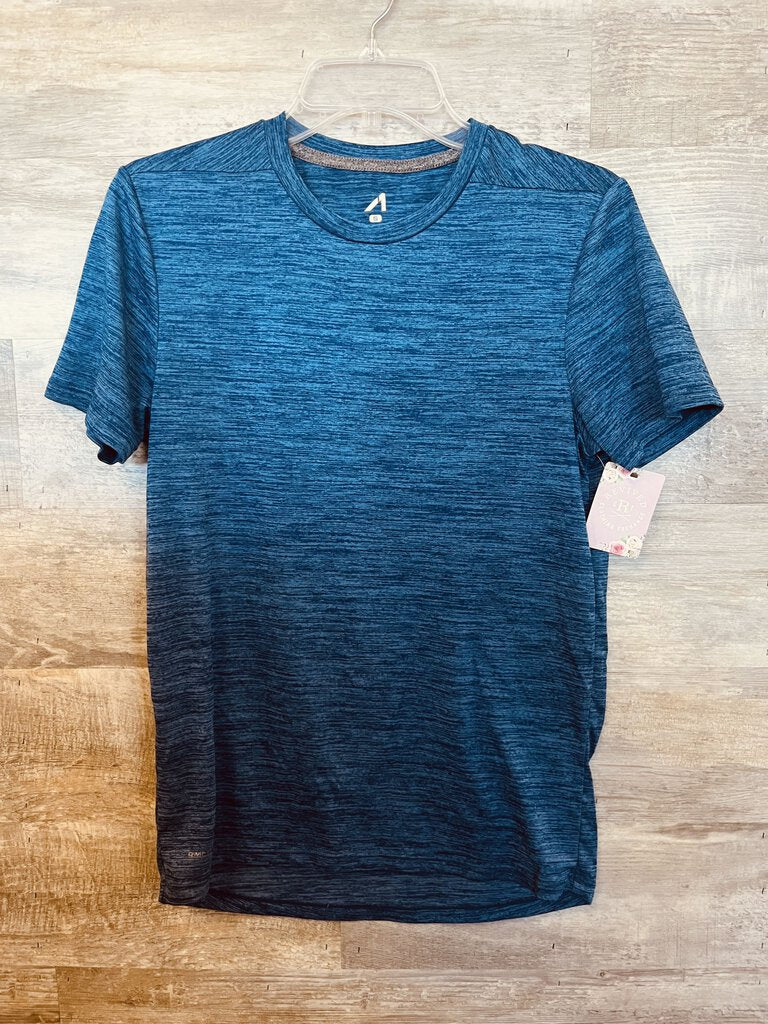 (Small) Blue Heathered Atletic Tee Men's