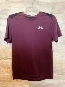 (Small) Under Armour Maroon Logo Tee Men's