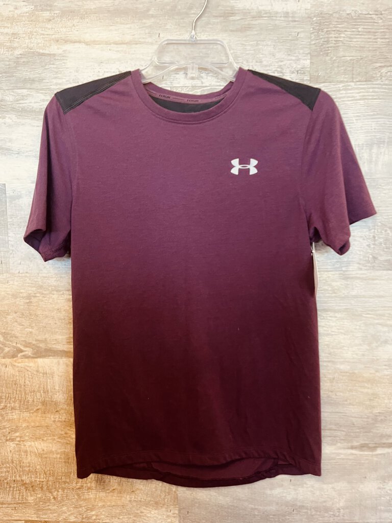 (Small) Under Armour Maroon Logo Tee Men's