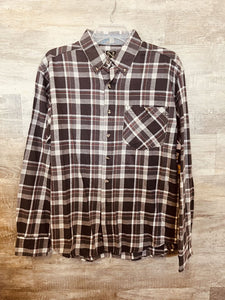 (M) Noble Grey Red Flannel Mens