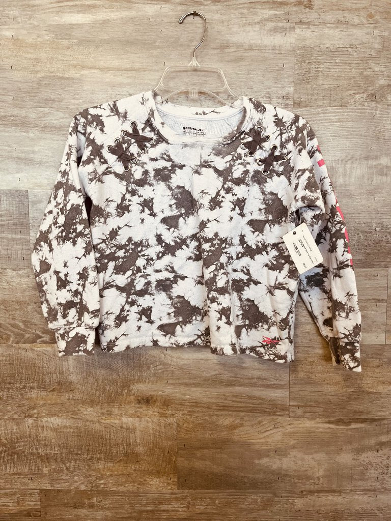 (13/14) Reebok Grey Tie Dye Crew Girls