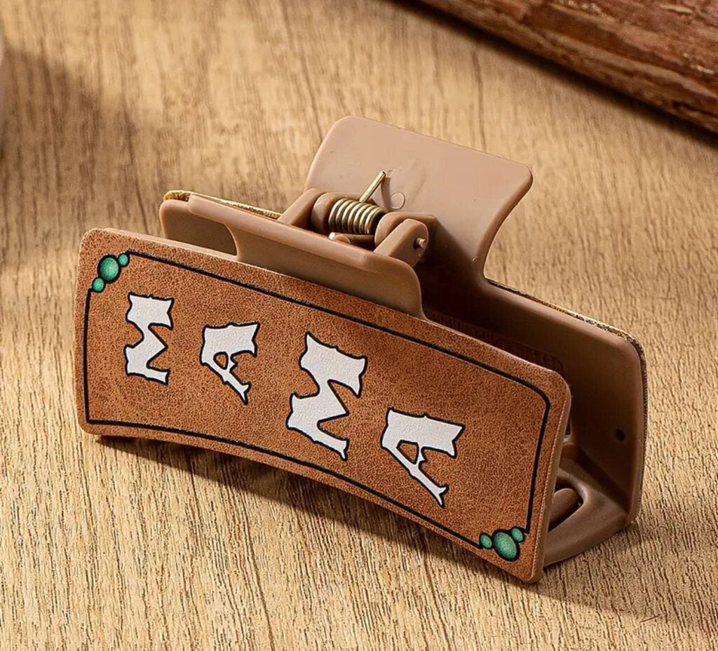 Mama Leather Claw Clip