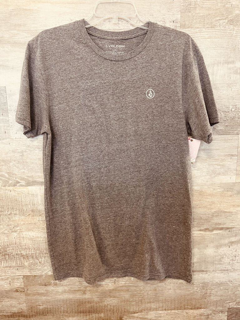 (Large) Volcom Gray Logo Tee Men's