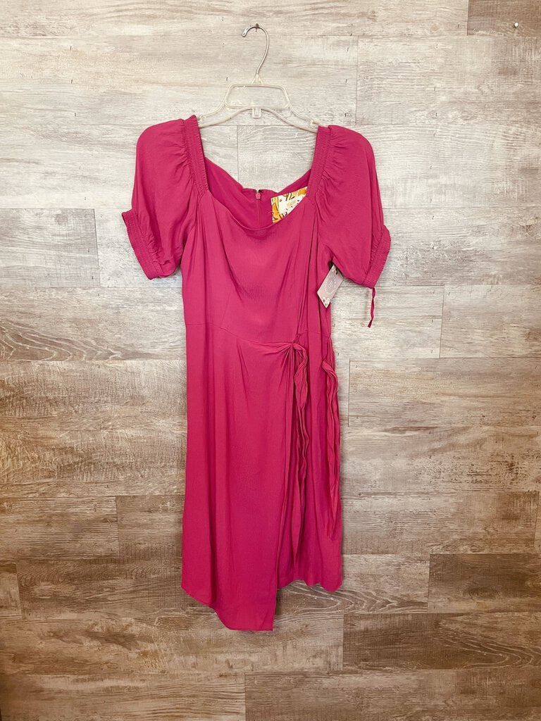 (4) Maeve Pink Tied Dress Womens