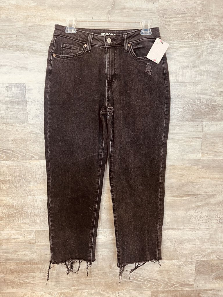 (4) Sonoma Straight Leg Black Jeans Womens