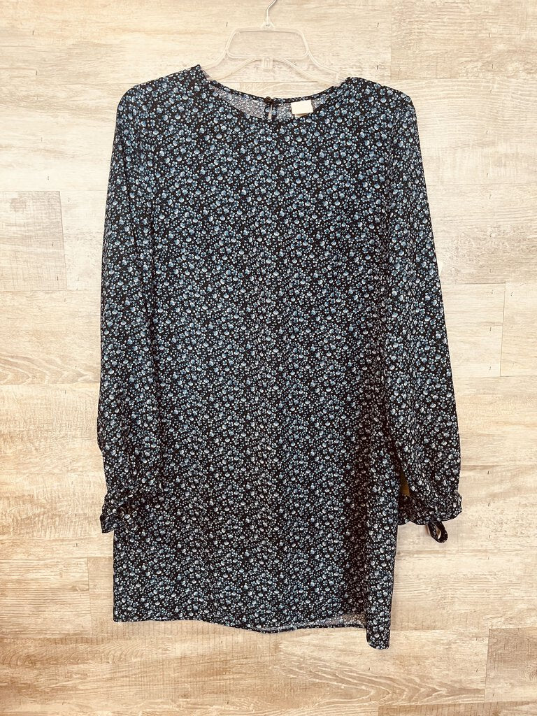 (6) H&M Navy Floral Dress Womens