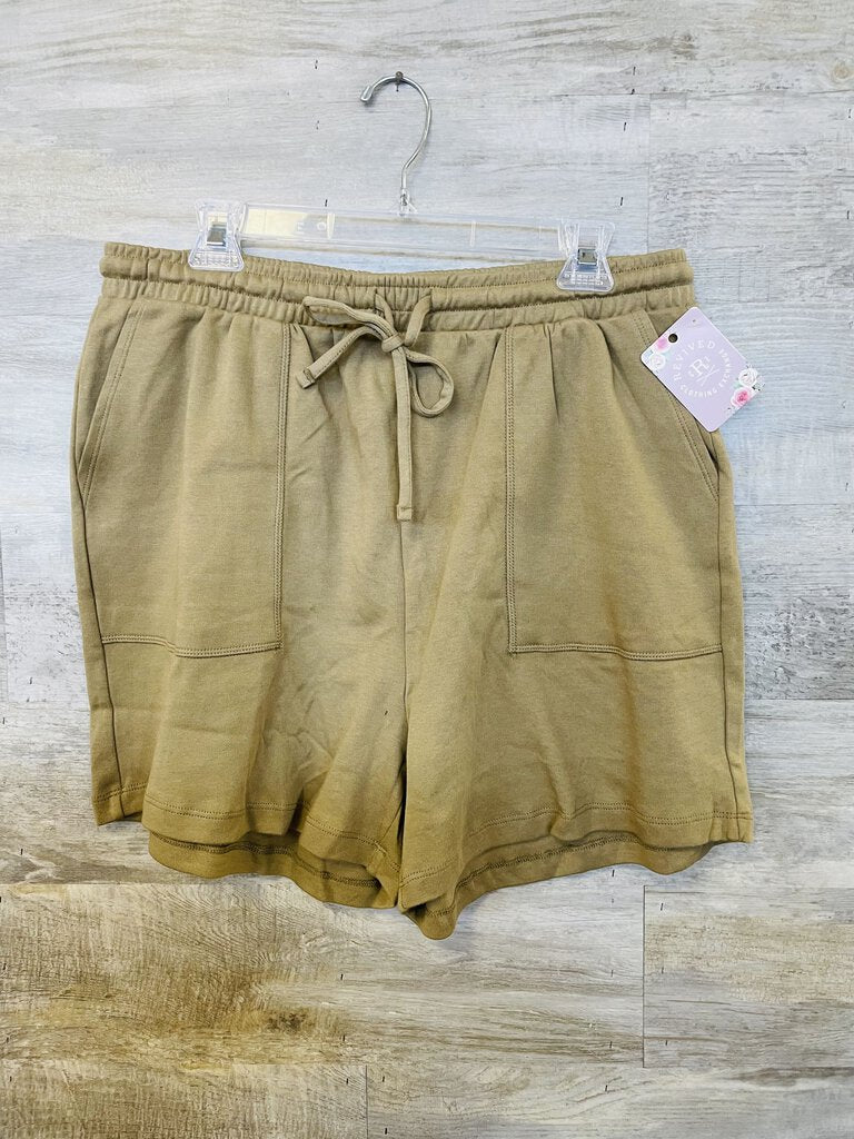 (1X) Zenana Olive Lounge Shorts Womens