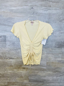 (XS) Willow + Root Yellow Crop Top Women