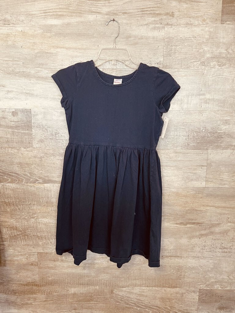 (12) Hannah Anderson Navy Ruffle Dress GIrls