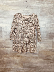 (4T) Cat & Jack Leopard Long Sleeve Dress Girls