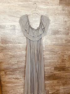 (3XL) Dress Day Light Green Long Dress Womens