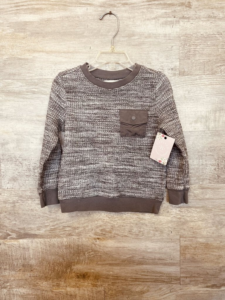 (4T) Old Navy Grey Textured LS Shirt Boys