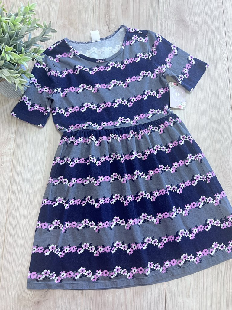 (10/12) Gymboree Navy Floral Dress Girl's