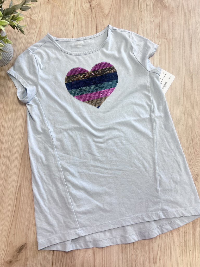(10/12) gymboree Blue Sequin Tee Girl's
