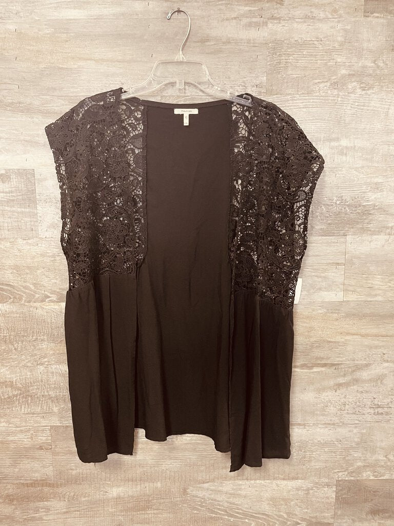 (L/XL) Maurice's Black Lace Wrap Womens