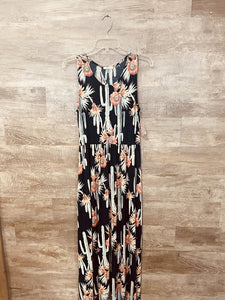 (S) Jodifl Navy Cactus Dress Womens