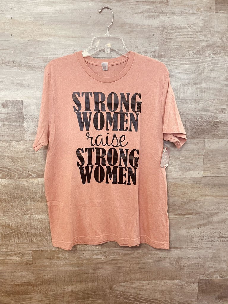 (XL) Boutique Pink Strong Womens Tee Womens
