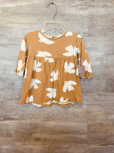 (6/9M) H&M Mustard Bird Dress Girls