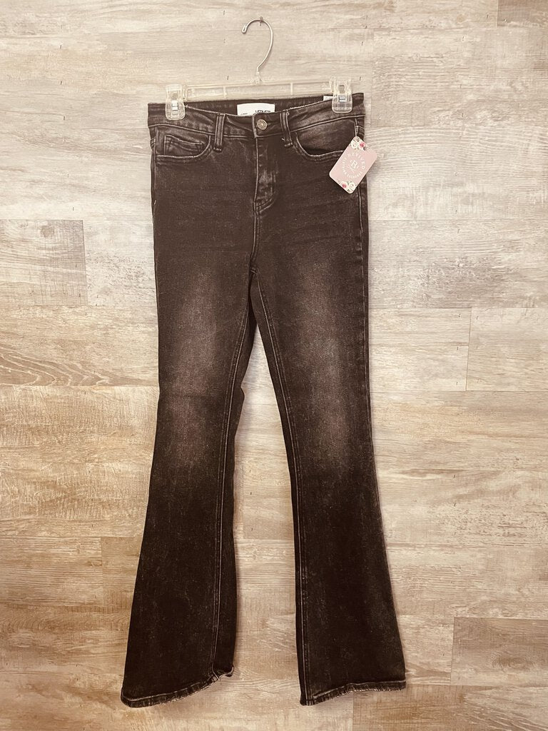 (25) Vervet Black Flare Jeans Womens