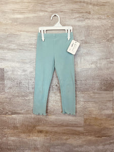 (6) Okie Dokie Teal Ribbed Pants Girls