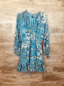 (small) Prabal Gurung Blue Floral Dress Women's