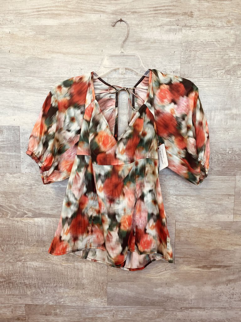 (4) J. Crew x Liberty Watercolor Puff Sleeve Shirt Women's